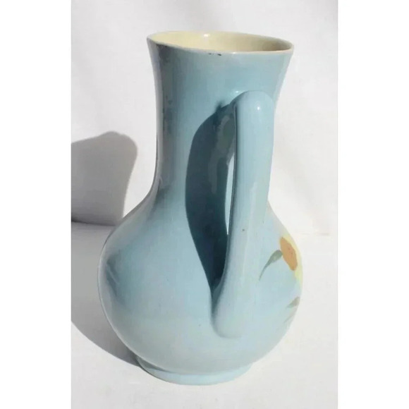 VTG Calif Regal Square Vase Planters Pot Daffodil Design Artist Signed Pottery - Picture 4 of 5